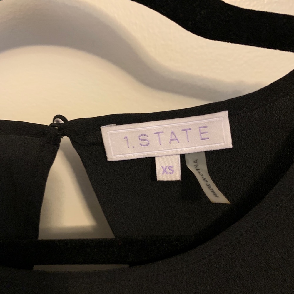 Cold Shoulder Black Blouse - Picture 3 of 5